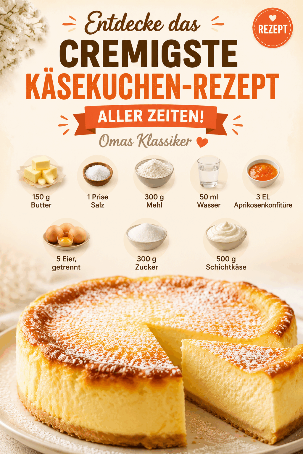 Entdecke das cremigste Käsekuchen-Rezept aller Zeiten!