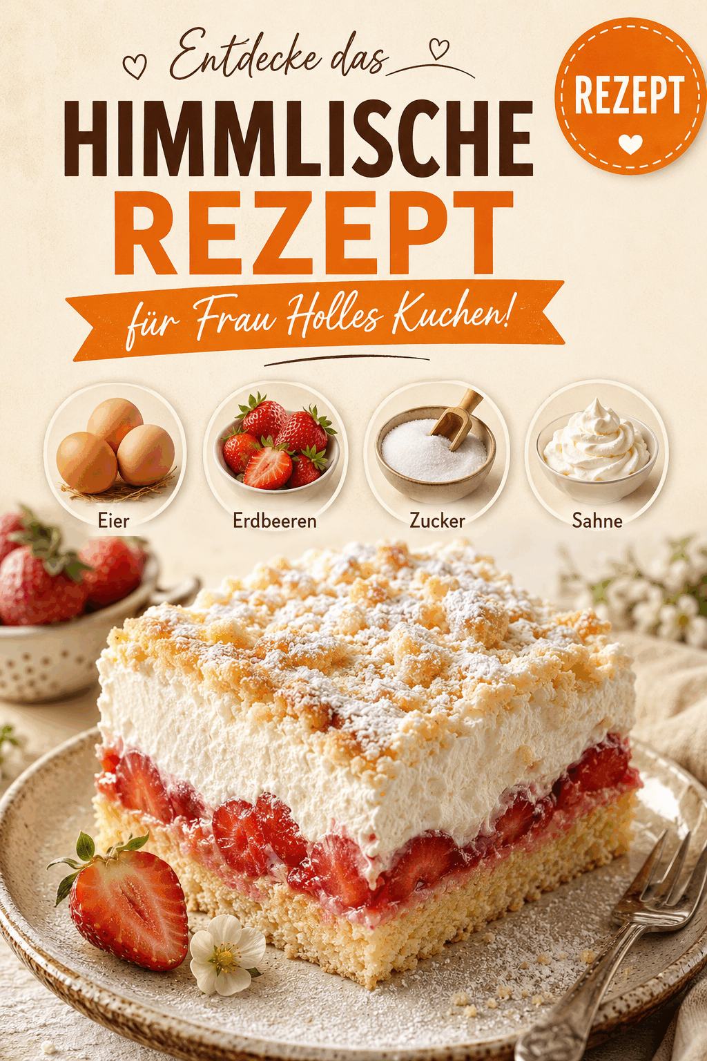 Entdecke das himmlische Rezept für Frau Holles Kuchen!