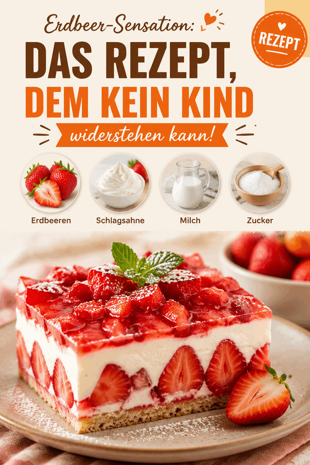 Erdbeer-Sensation: Das Rezept, dem kein Kind widerstehen kann!