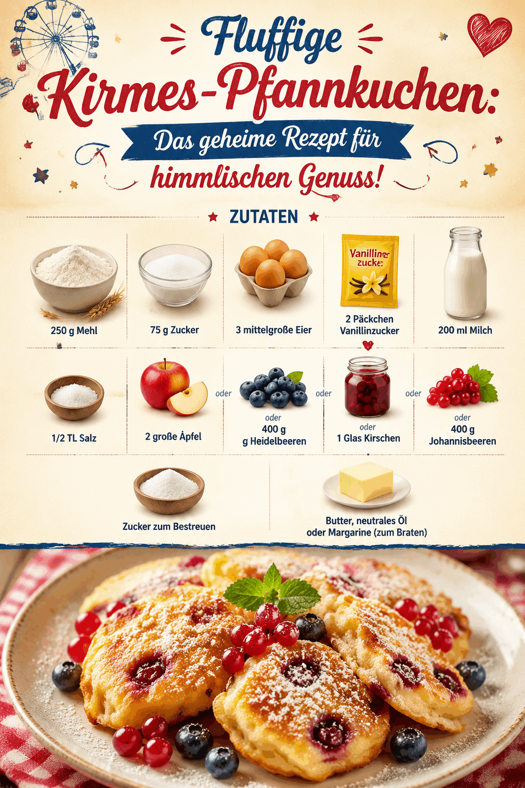 Fluffige Kirmes-Pfannkuchen: Das geheime Rezept für himmlischen Genuss!