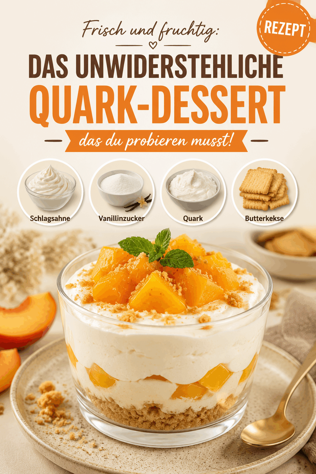 Frisch und fruchtig: Das unwiderstehliche Quark-Dessert, das du probieren musst!