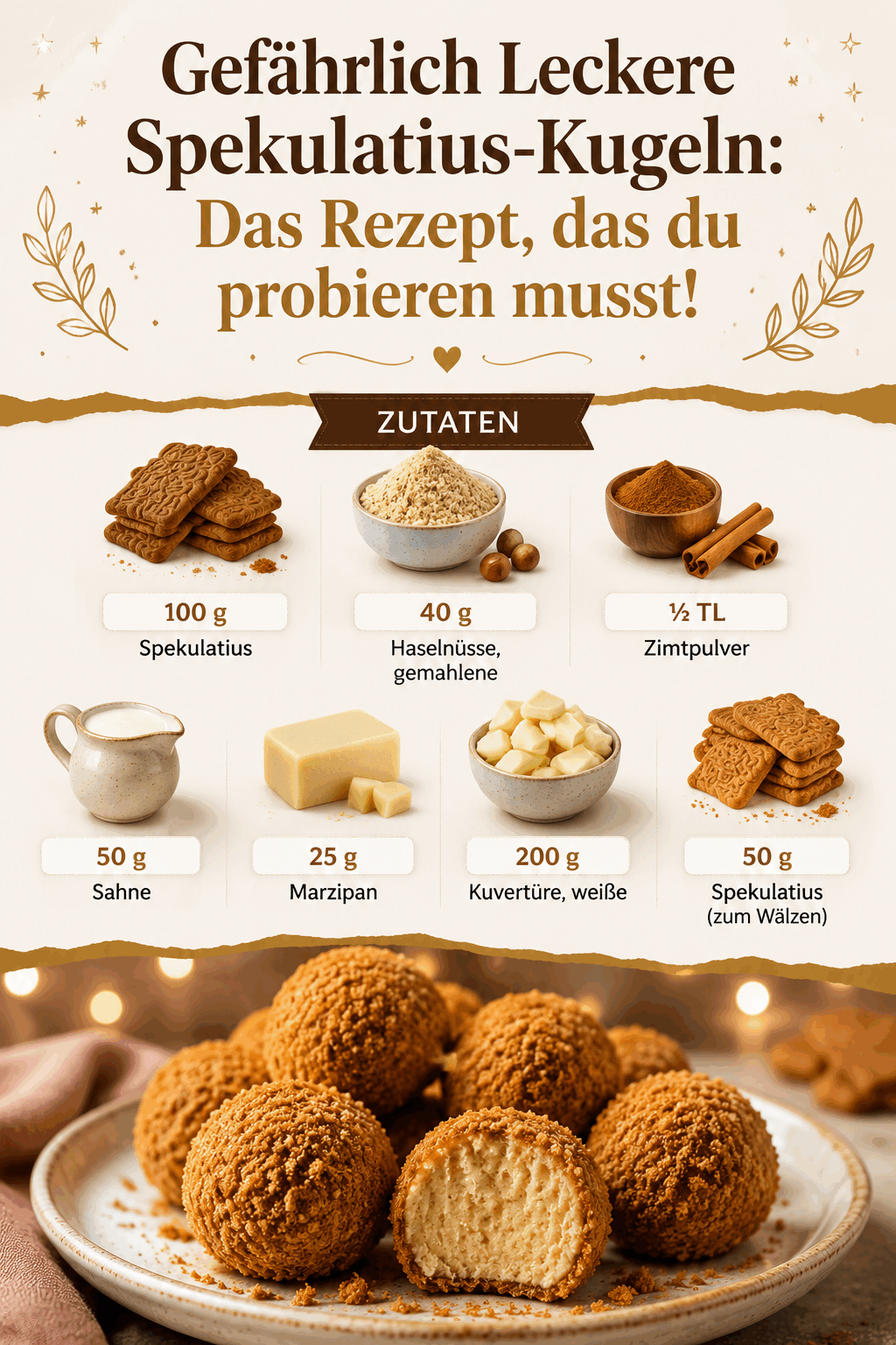 Gefährlich Leckere Spekulatius-Kugeln: Das Rezept, das du probieren musst!