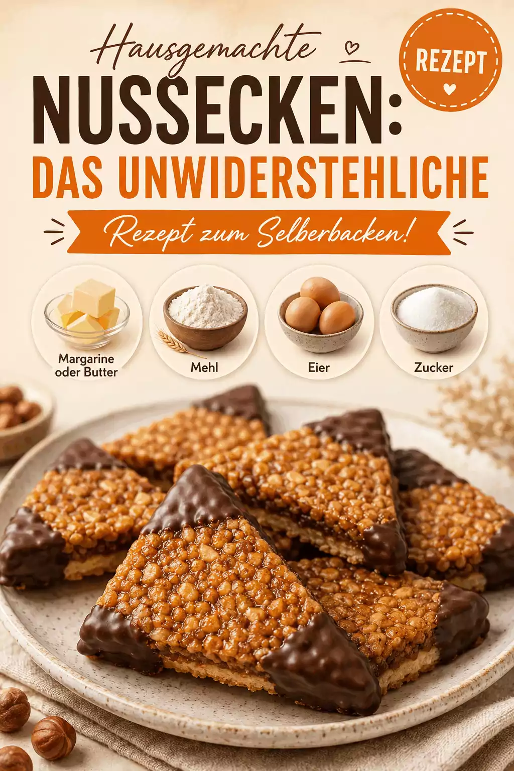 Hausgemachte Nussecken: Das unwiderstehliche Rezept zum Selberbacken!
