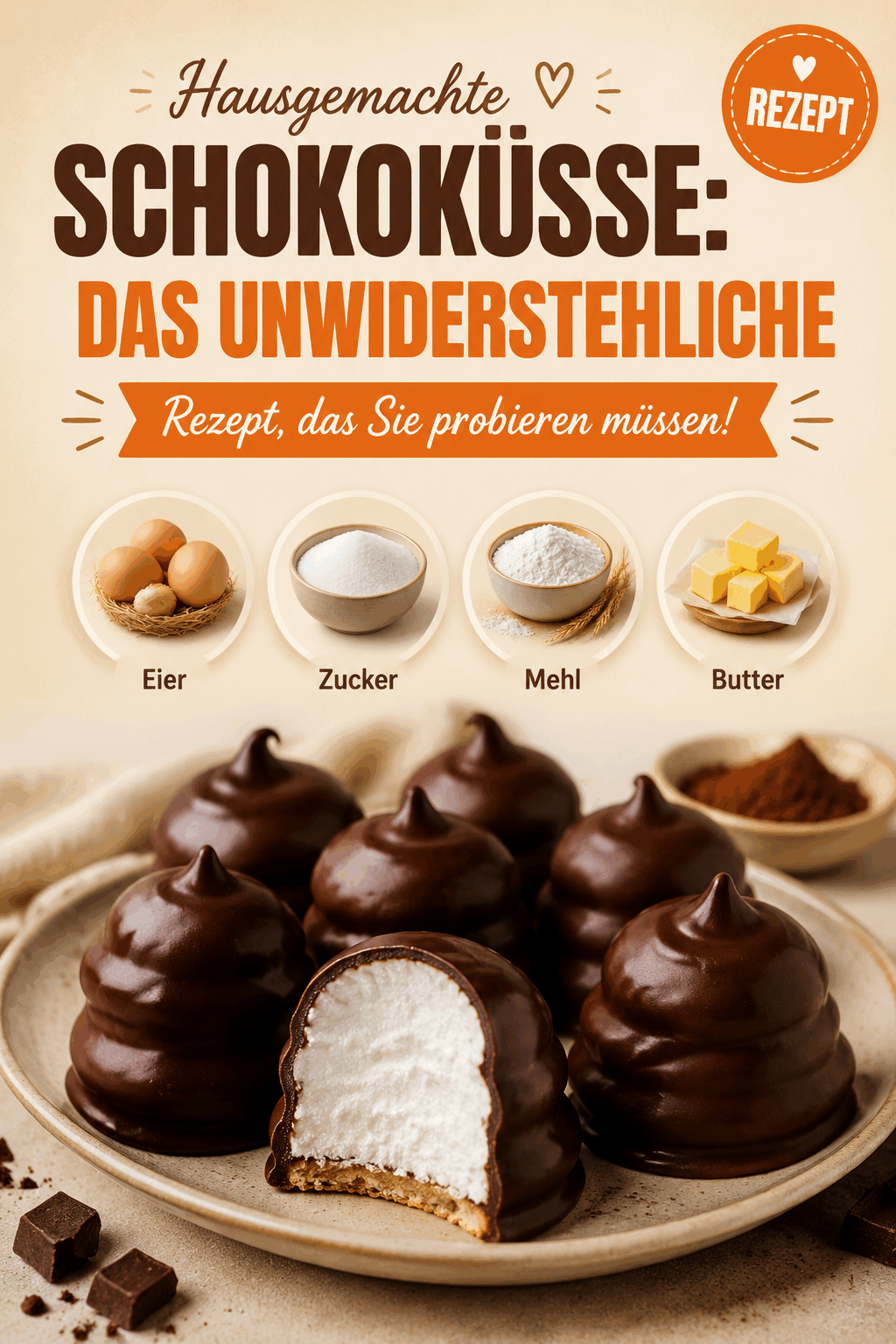 Hausgemachte Schokoküsse: Das unwiderstehliche Rezept, das Sie probieren müssen!