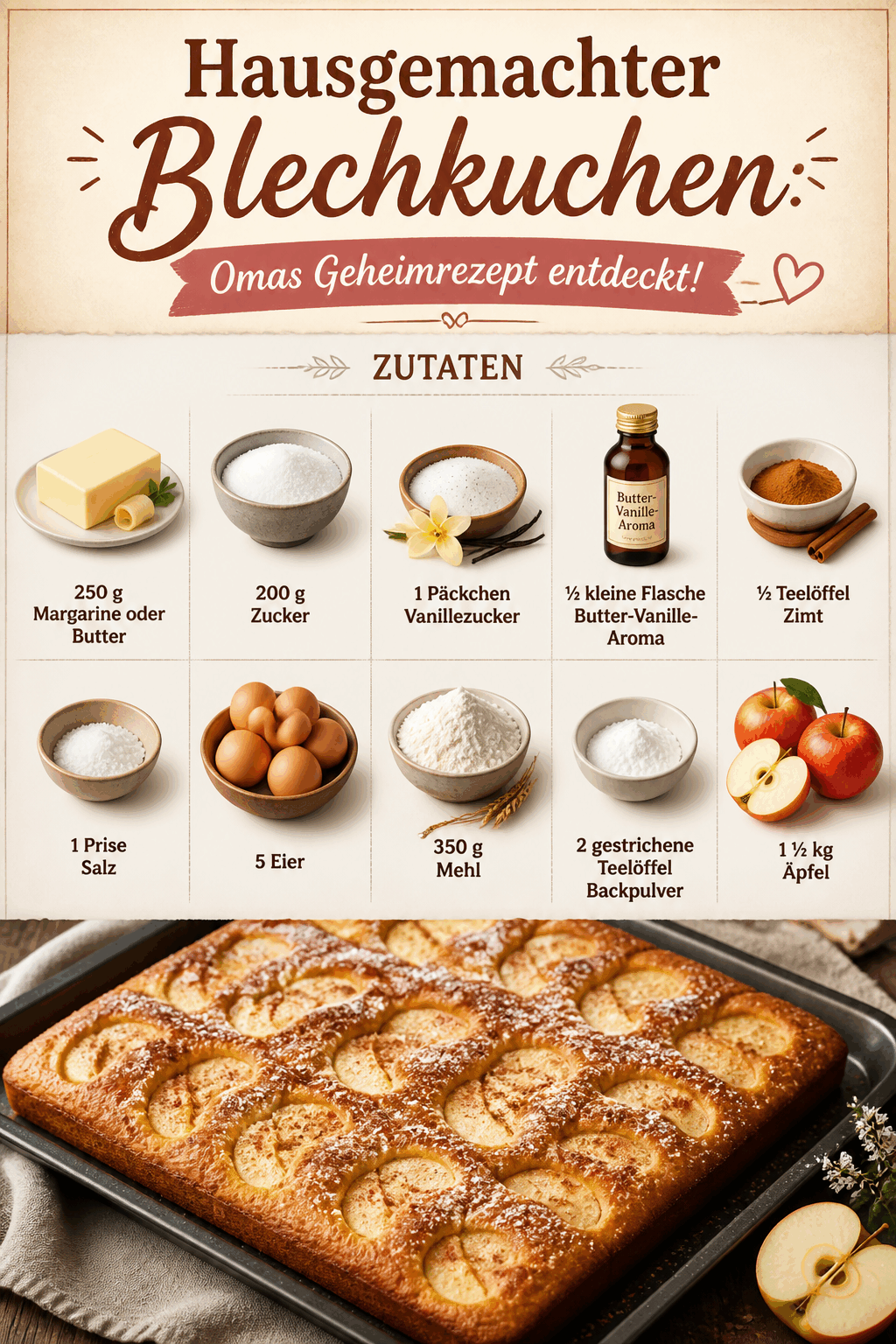 Hausgemachter Blechkuchen: Omas Geheimrezept entdeckt!