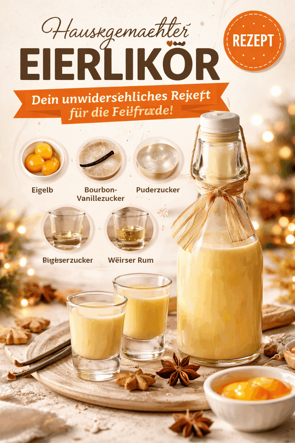 Hausgemachter Eierlikör: Dein unwiderstehliches Rezept für die Feiertage!