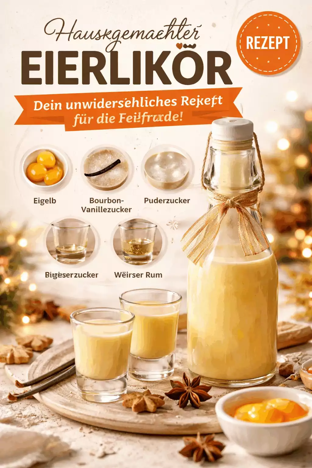 Hausgemachter Eierlikör: Dein unwiderstehliches Rezept für die Feiertage!