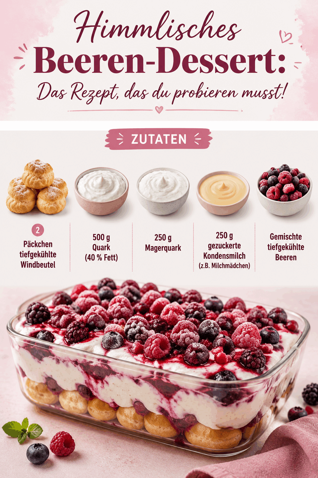 Himmlisches Beeren-Dessert: Das Rezept, das du probieren musst!