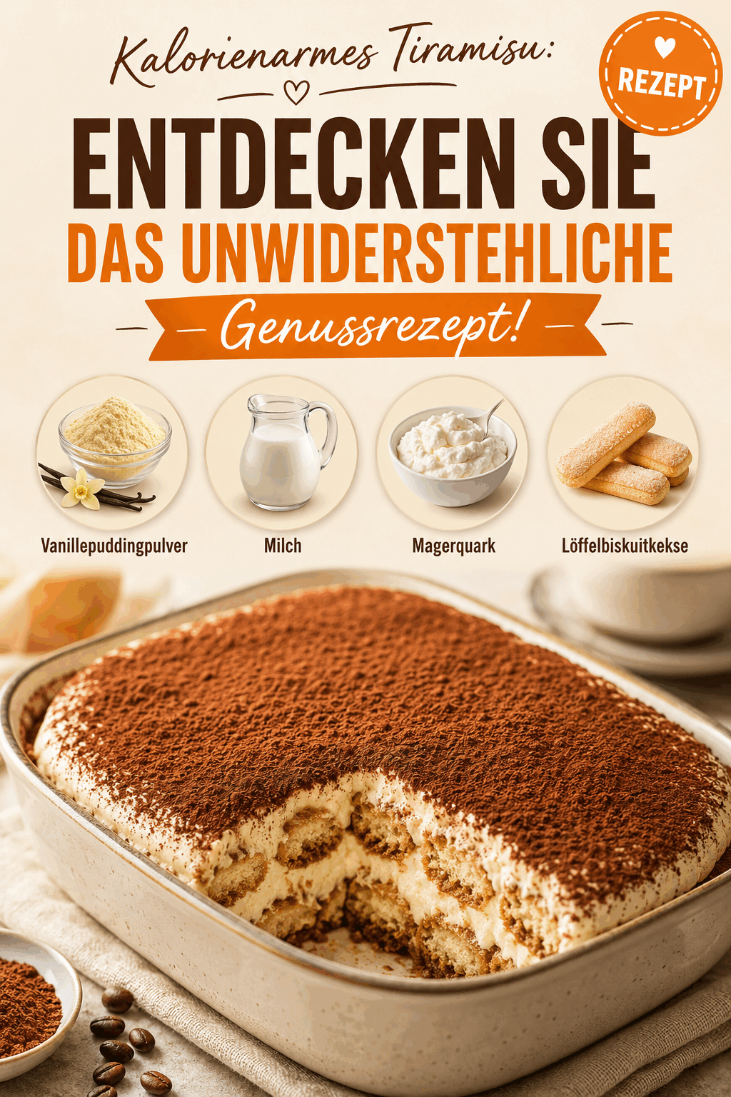 Kalorienarmes Tiramisu: Entdecken Sie das unwiderstehliche Genussrezept!