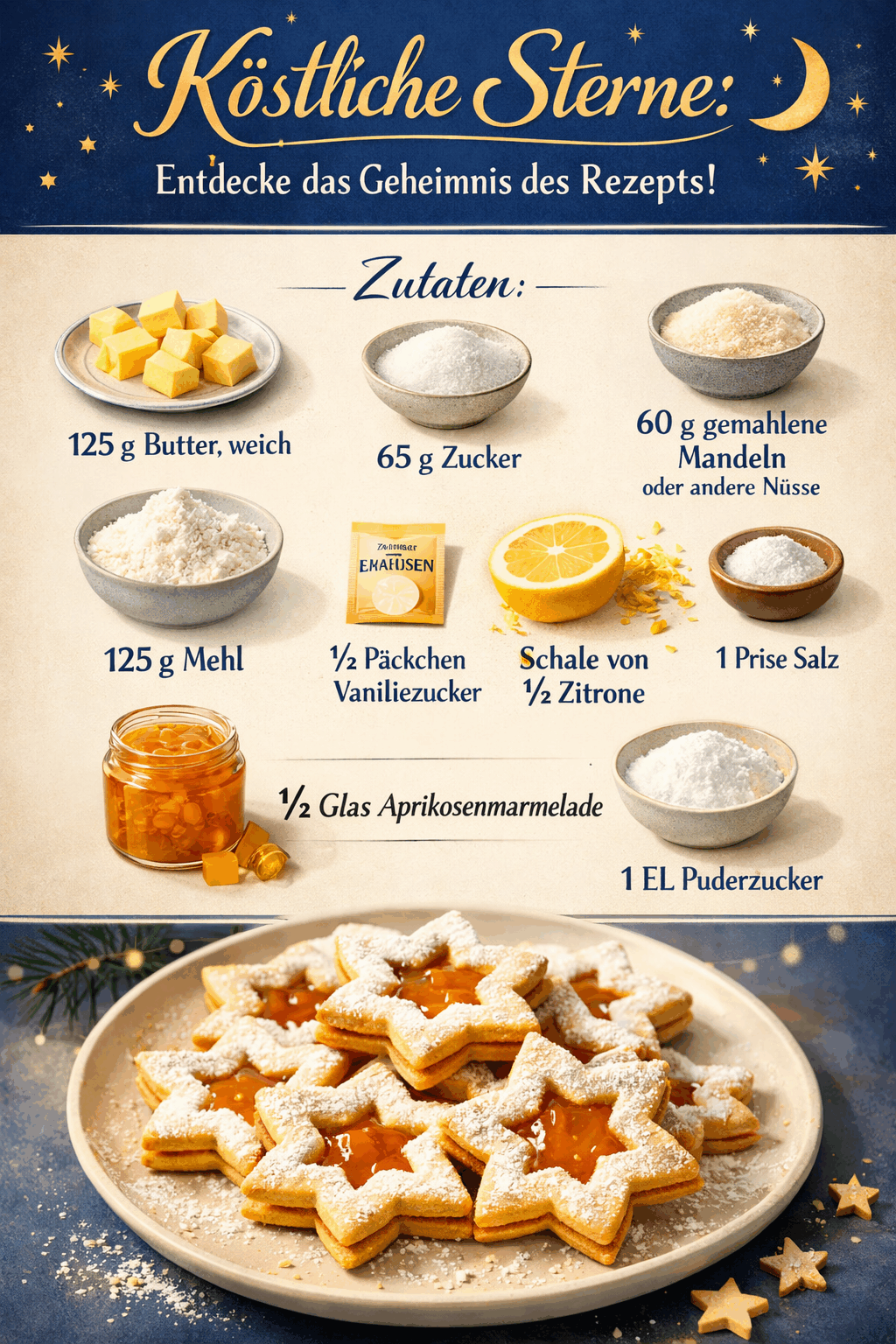 Köstliche Sterne: Entdecke das Geheimnis des Rezepts!