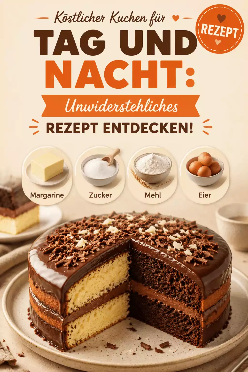 Köstlicher Kuchen für Tag und Nacht: Unwiderstehliches Rezept entdecken!