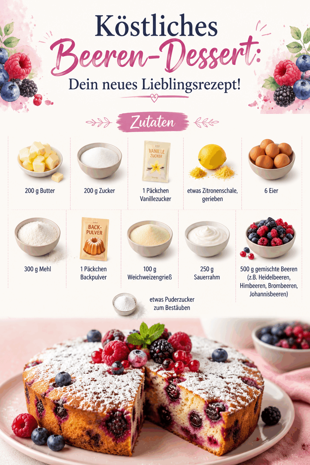 Köstliches Beeren-Dessert: Dein neues Lieblingsrezept!