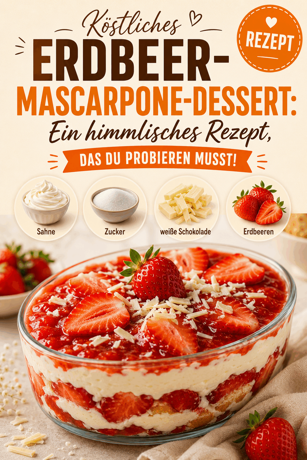Köstliches Erdbeer-Mascarpone-Dessert: Ein himmlisches Rezept, das du probieren musst!