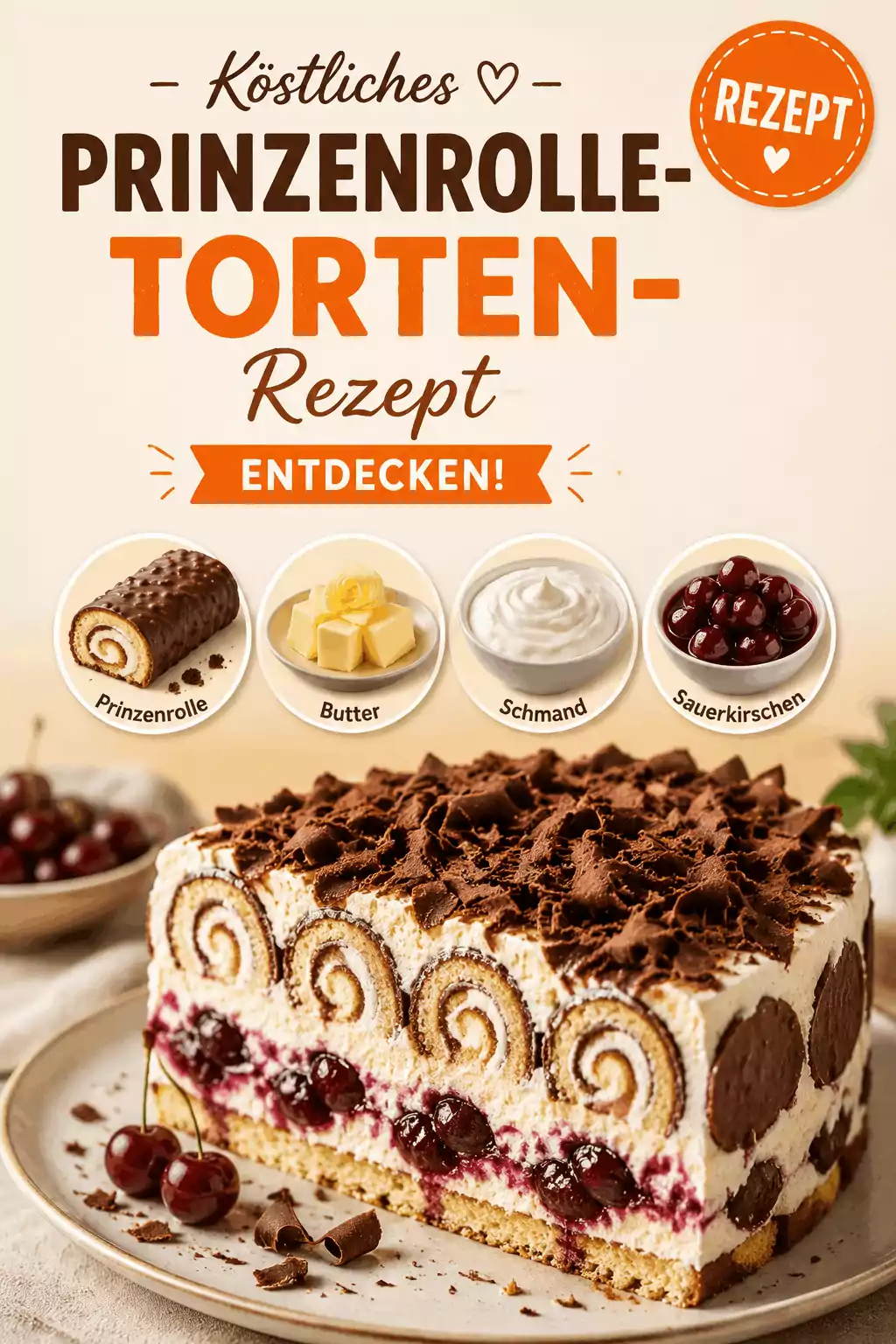 Köstliches Prinzenrolle-Torten-Rezept entdecken!