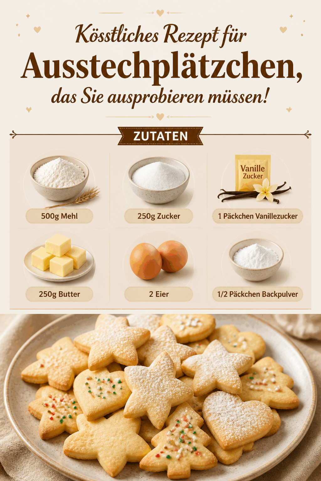 Köstliches Rezept für Ausstechplätzchen, das Sie ausprobieren müssen!