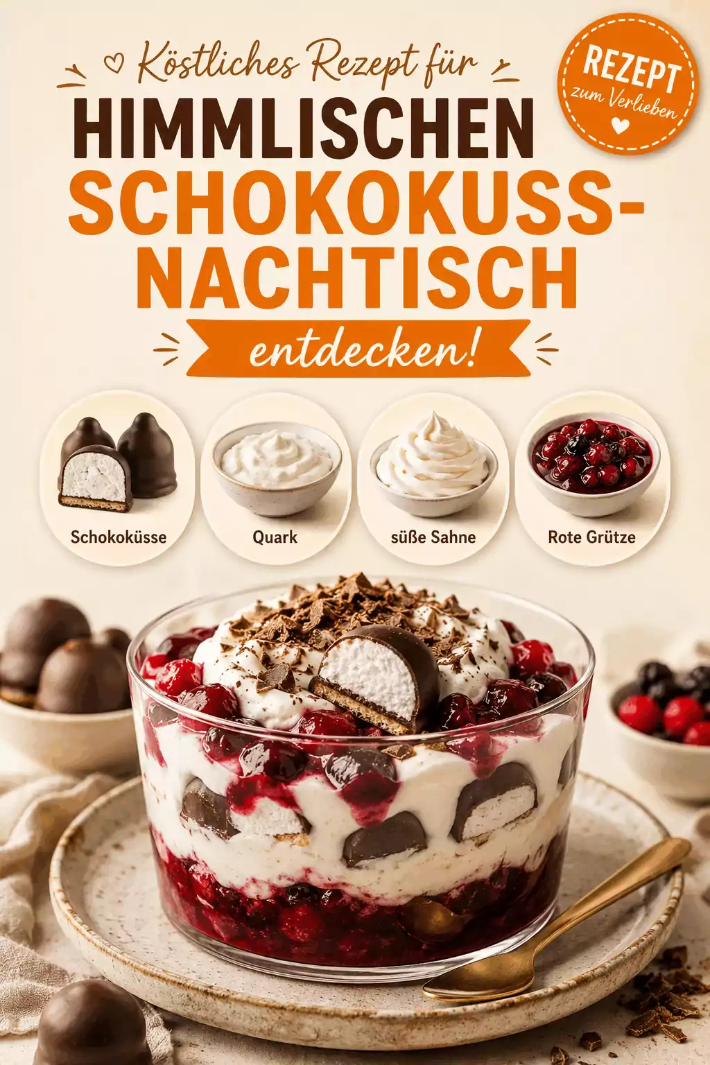 Köstliches Rezept für himmlischen Schokokuss-Nachtisch entdecken!
