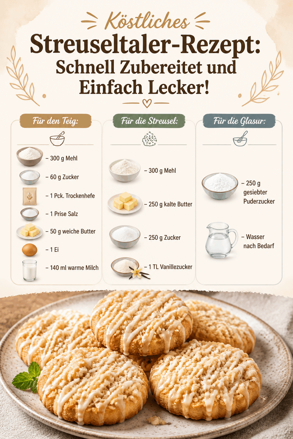 Köstliches Streuseltaler-Rezept: Schnell Zubereitet und Einfach Lecker!