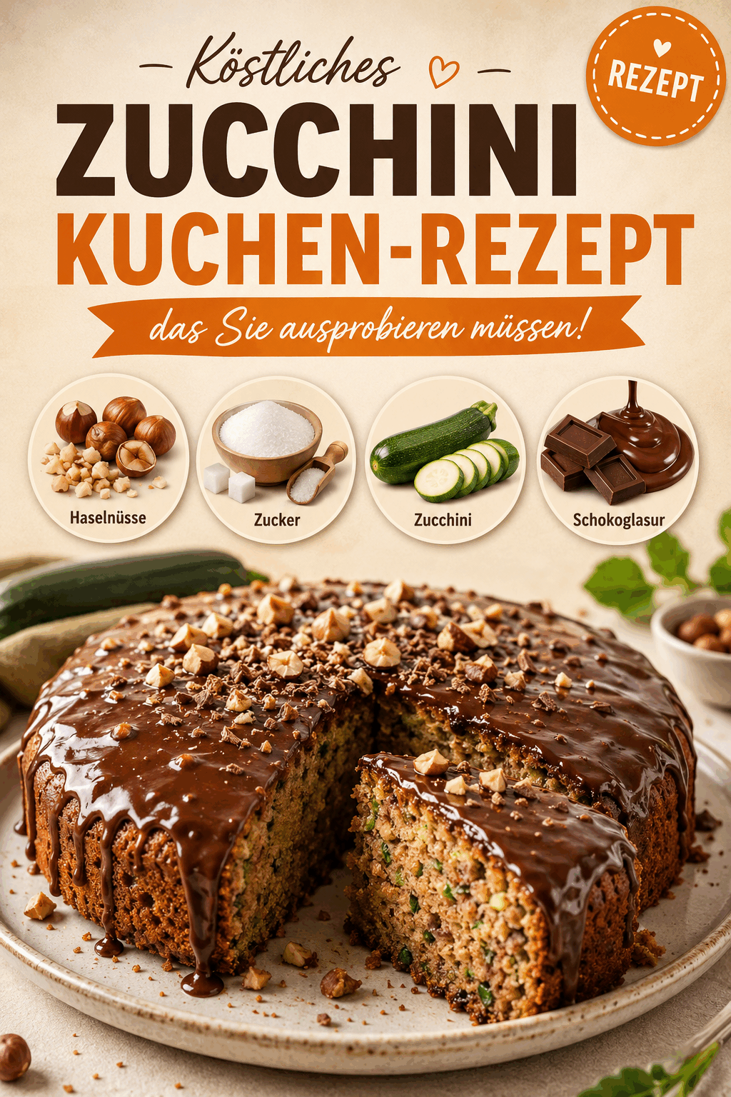 Köstliches Zucchinikuchen-Rezept, das Sie ausprobieren müssen!