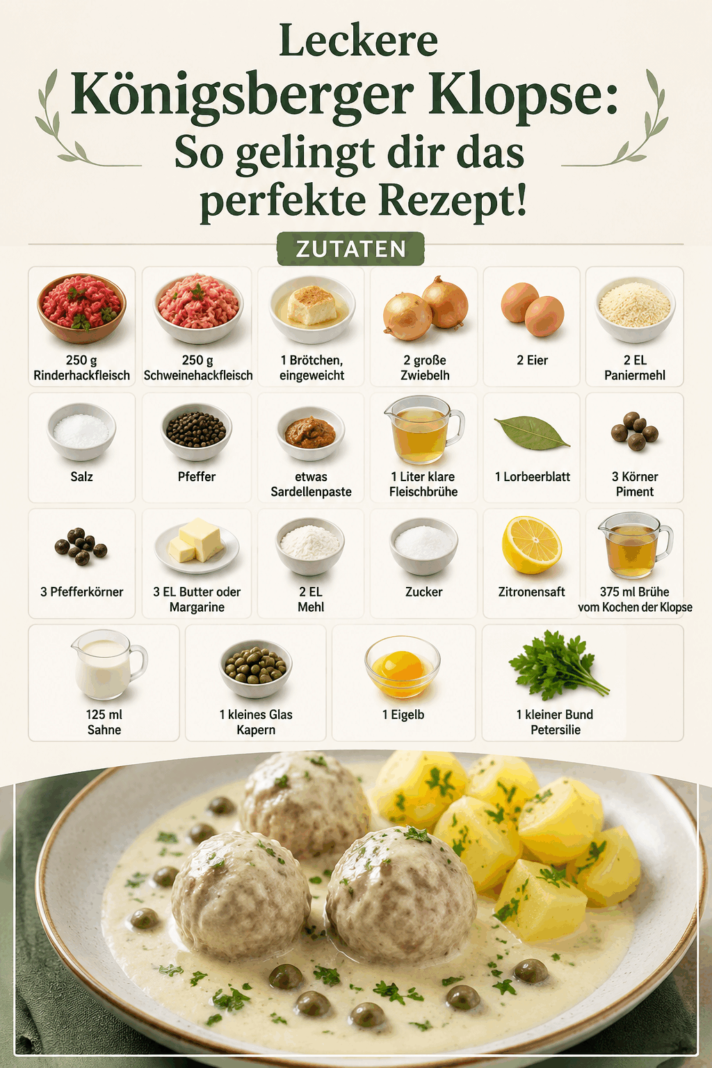 Leckere Königsberger Klopse: So gelingt dir das perfekte Rezept!
