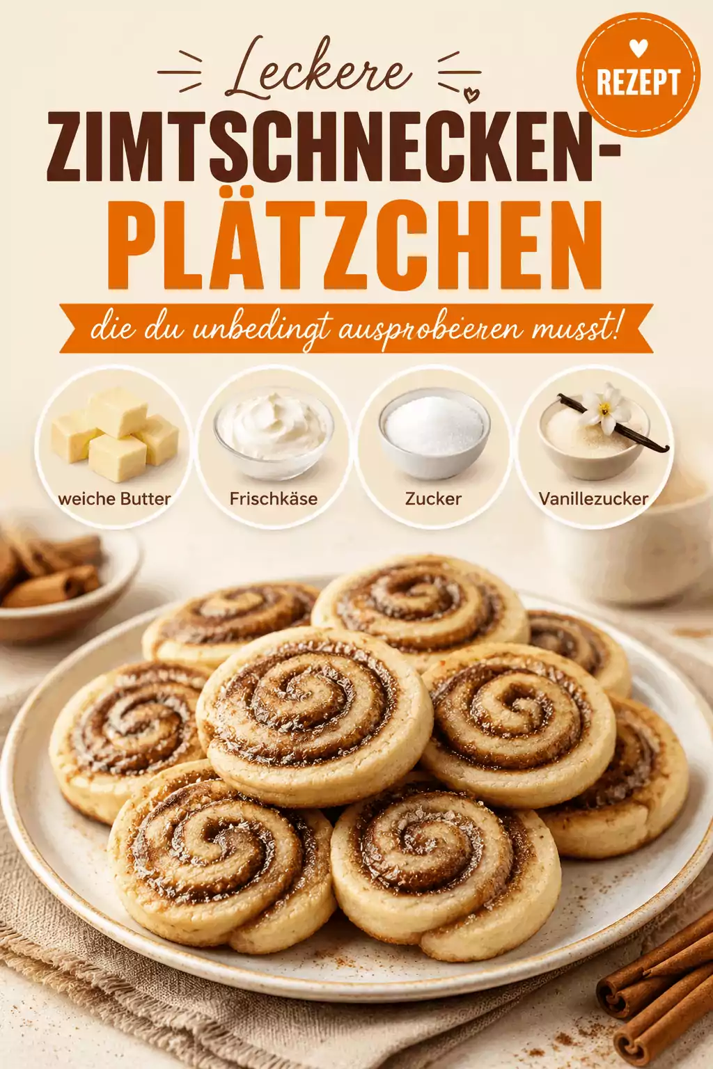 Leckere Zimtschnecken-Plätzchen, die du unbedingt ausprobieren musst!