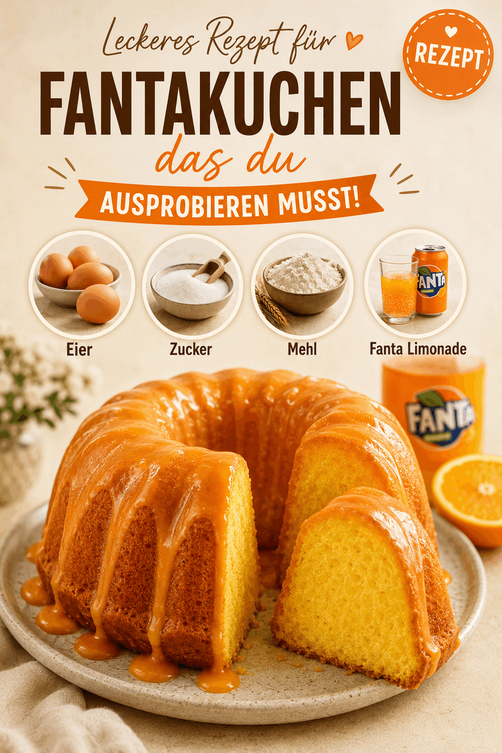 Leckeres Rezept für Fantakuchen, das du ausprobieren musst!