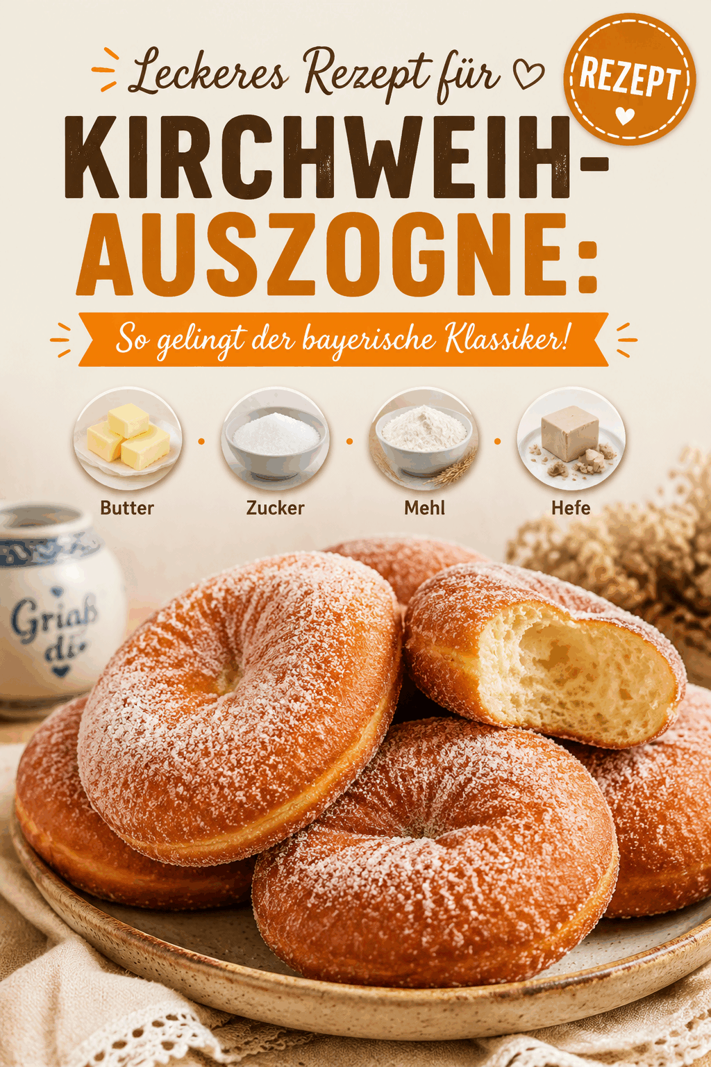 Leckeres Rezept für Kirchweih-Auszogne: So gelingt der bayerische Klassiker!