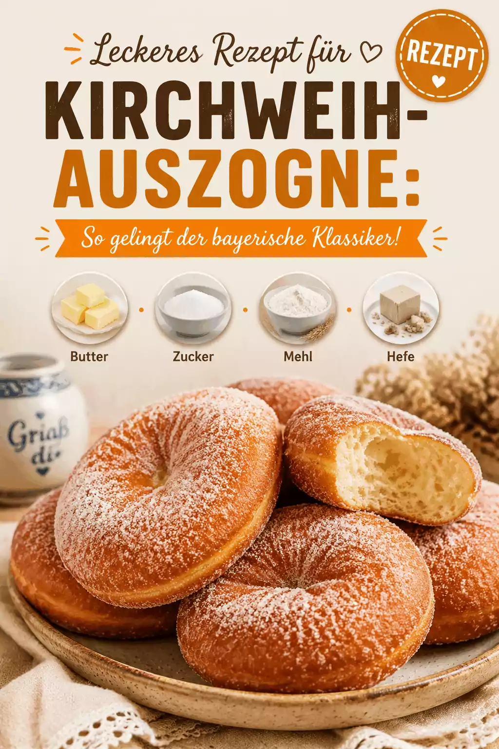 Leckeres Rezept für Kirchweih-Auszogne: So gelingt der bayerische Klassiker!