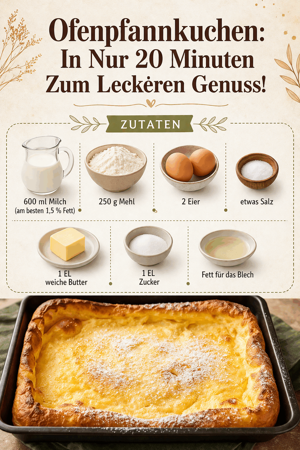 Ofenpfannkuchen: In Nur 20 Minuten Zum Leckeren Genuss!