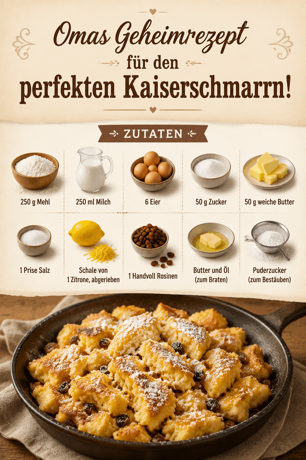 Omas Geheimrezept für den perfekten Kaiserschmarrn!