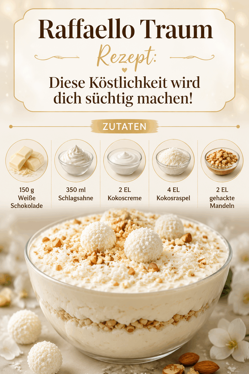 Raffaello Traum Rezept: Diese Köstlichkeit wird dich süchtig machen!