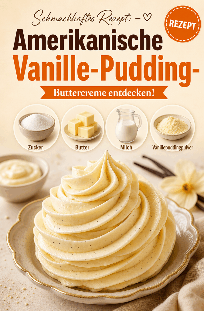 Schmackhaftes Rezept: Amerikanische Vanille-Pudding-Buttercreme entdecken!