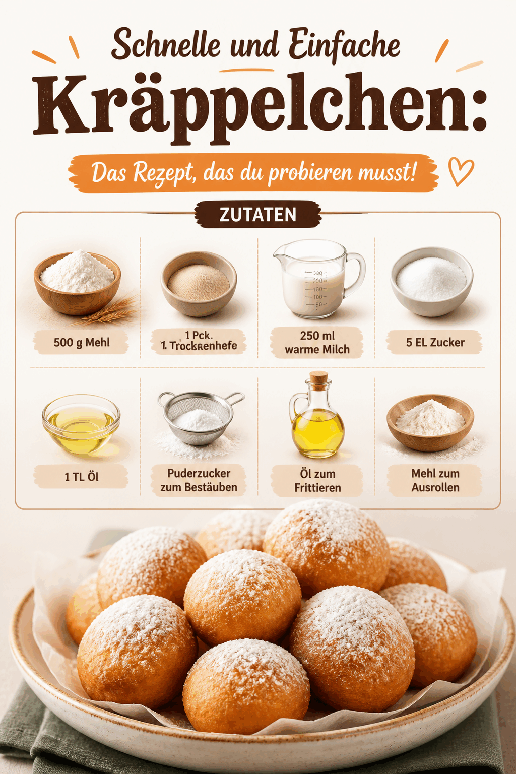 Schnelle und Einfache Kräppelchen: Das Rezept, das du probieren musst!