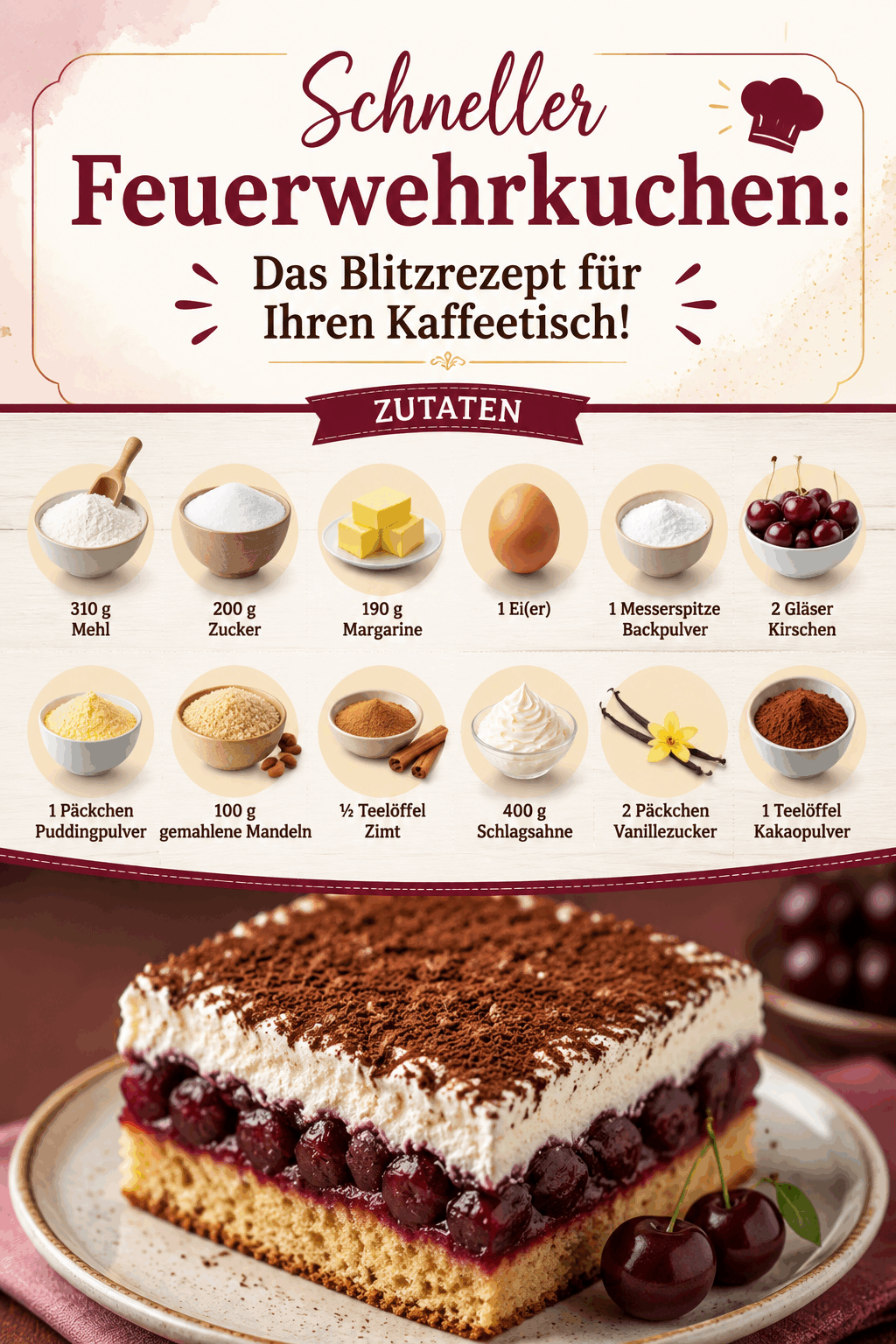 Schneller Feuerwehrkuchen: Das Blitzrezept für Ihren Kaffeetisch!