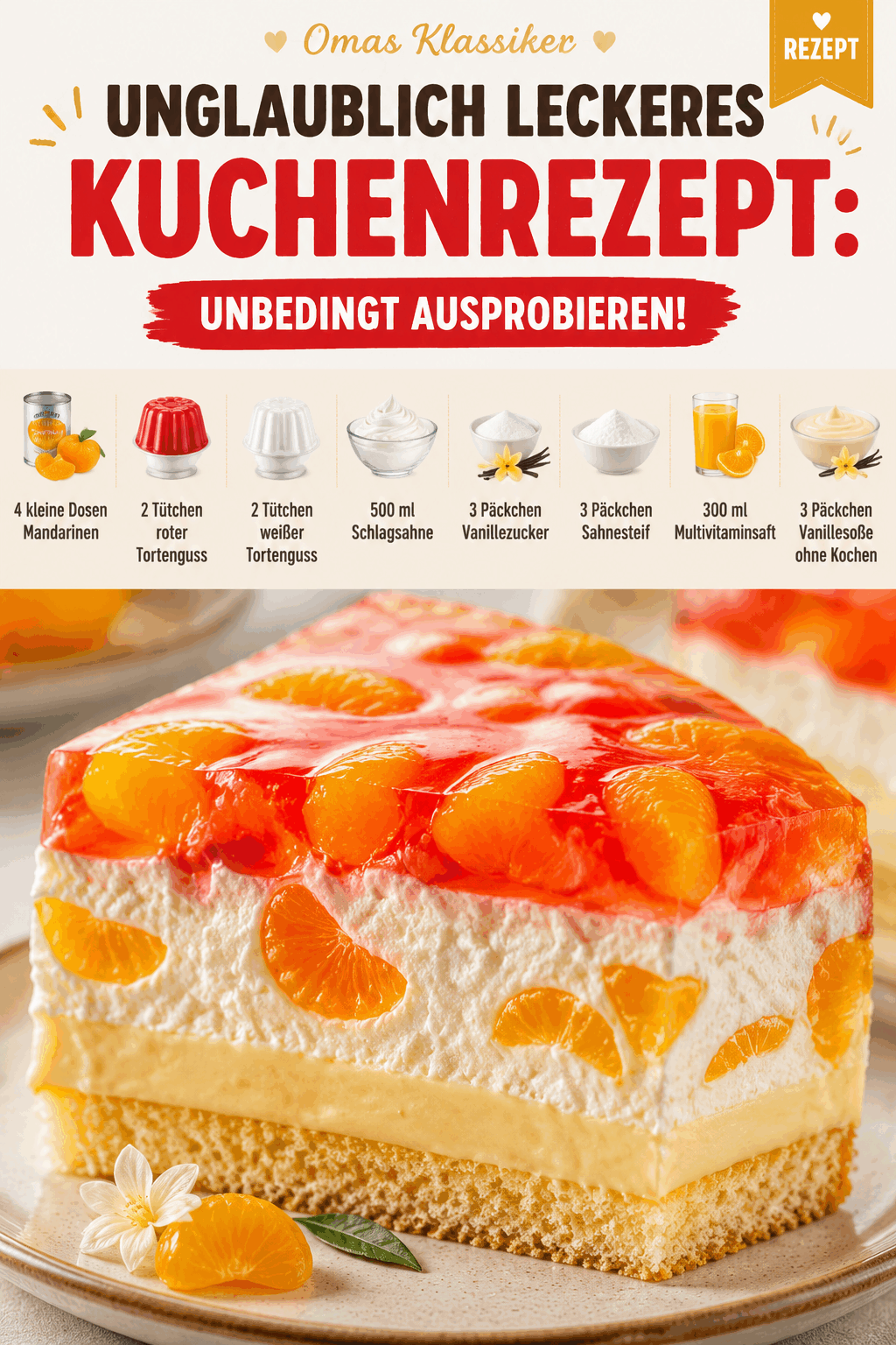 Unglaublich leckeres Kuchenrezept: Unbedingt ausprobieren!
