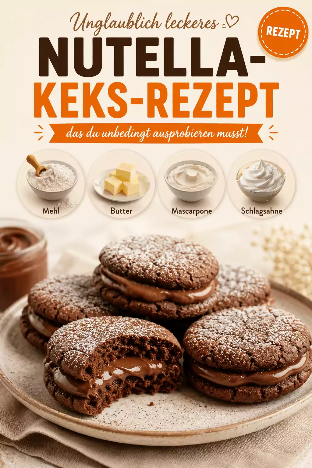 Unglaublich leckeres Nutella-Keks-Rezept, das du unbedingt ausprobieren musst!