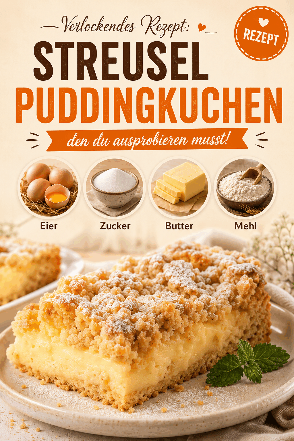 Verlockendes Rezept: Streuselpuddingkuchen, den du ausprobieren musst!