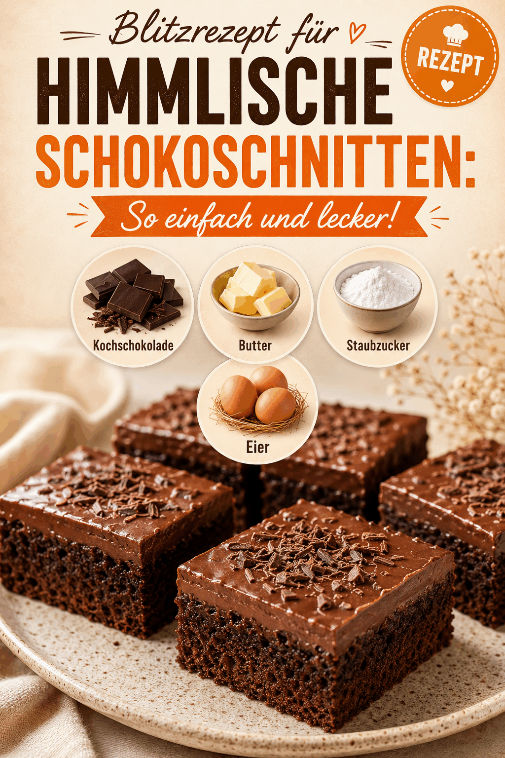 Blitzrezept für himmlische Schokoschnitten: So einfach und lecker!