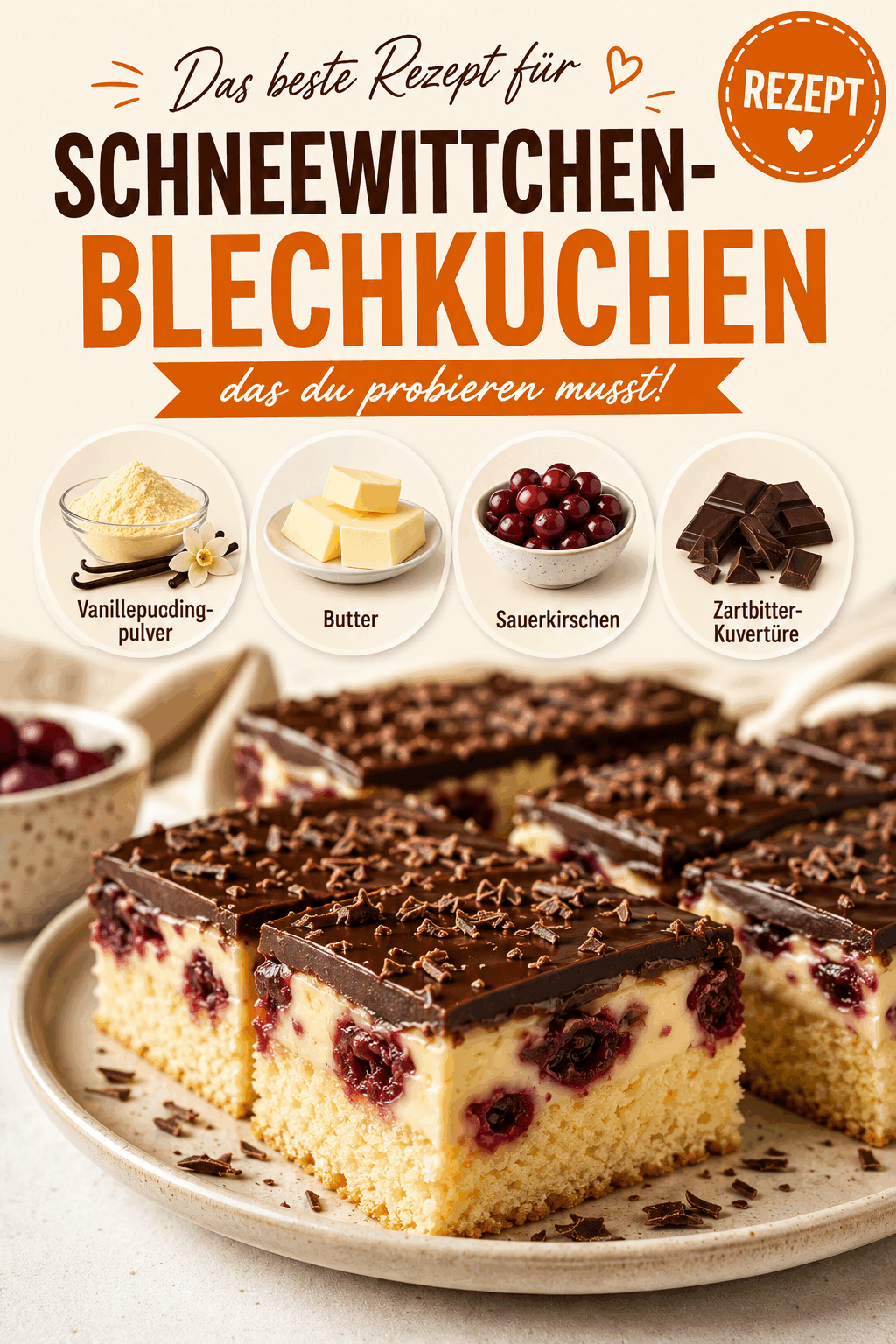 Das beste Rezept für Schneewittchen-Blechkuchen, das du probieren musst!