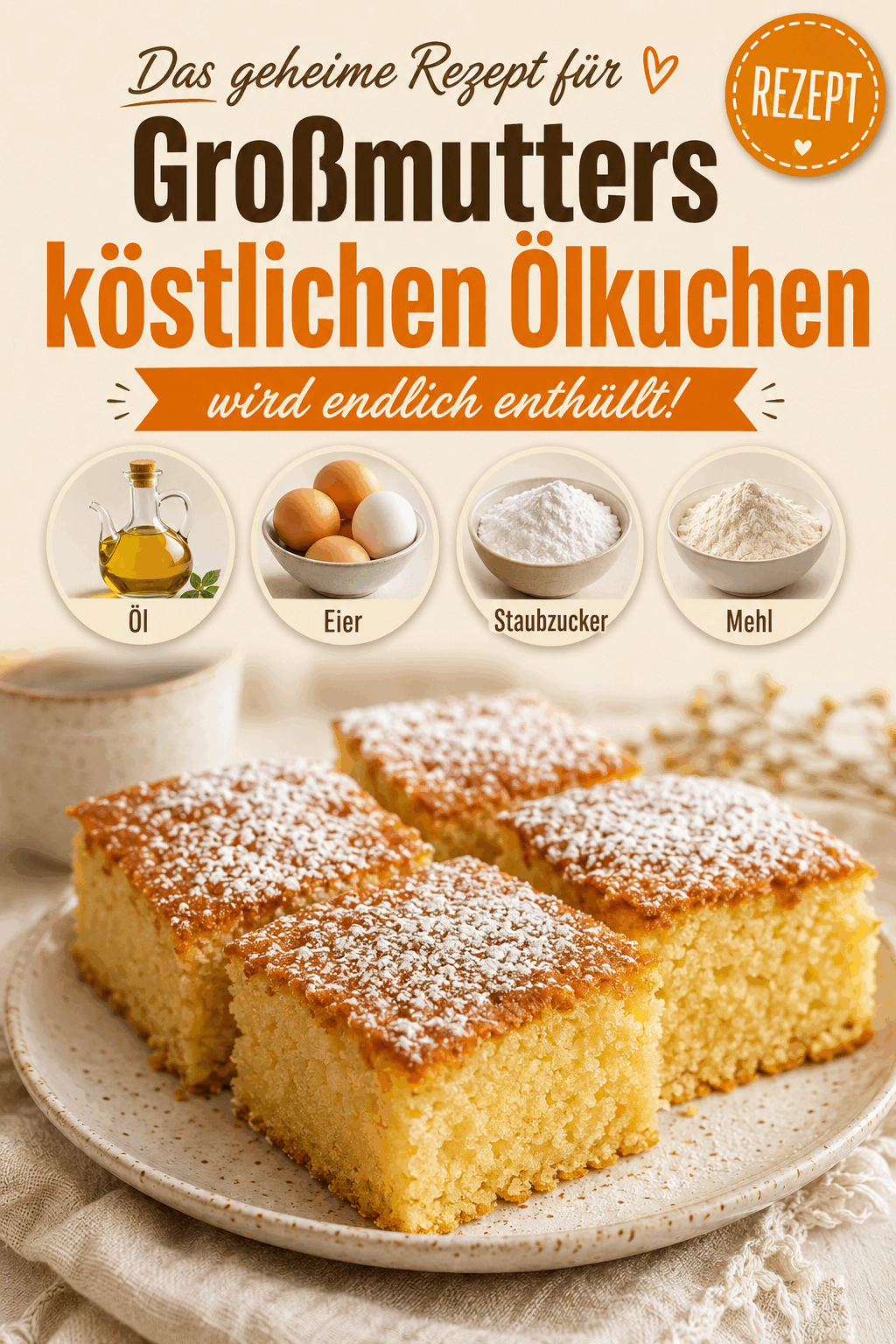 Das geheime Rezept für Großmutters köstlichen Ölkuchen wird endlich enthüllt!