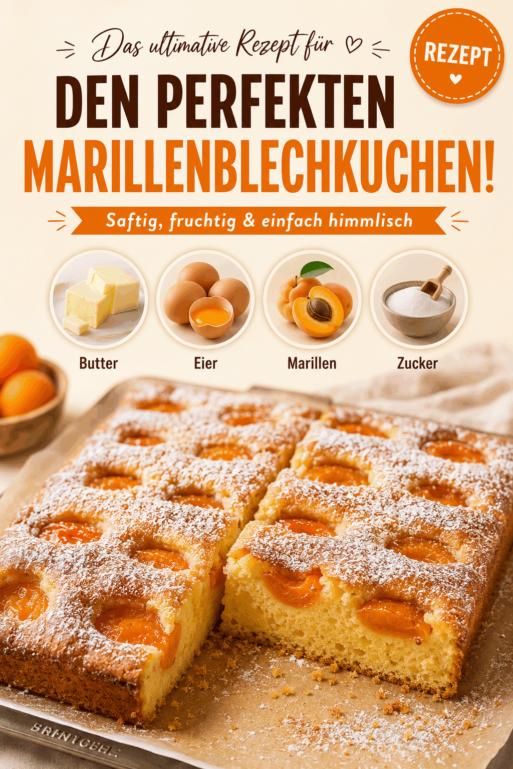 Das ultimative Rezept für den perfekten Marillenblechkuchen!