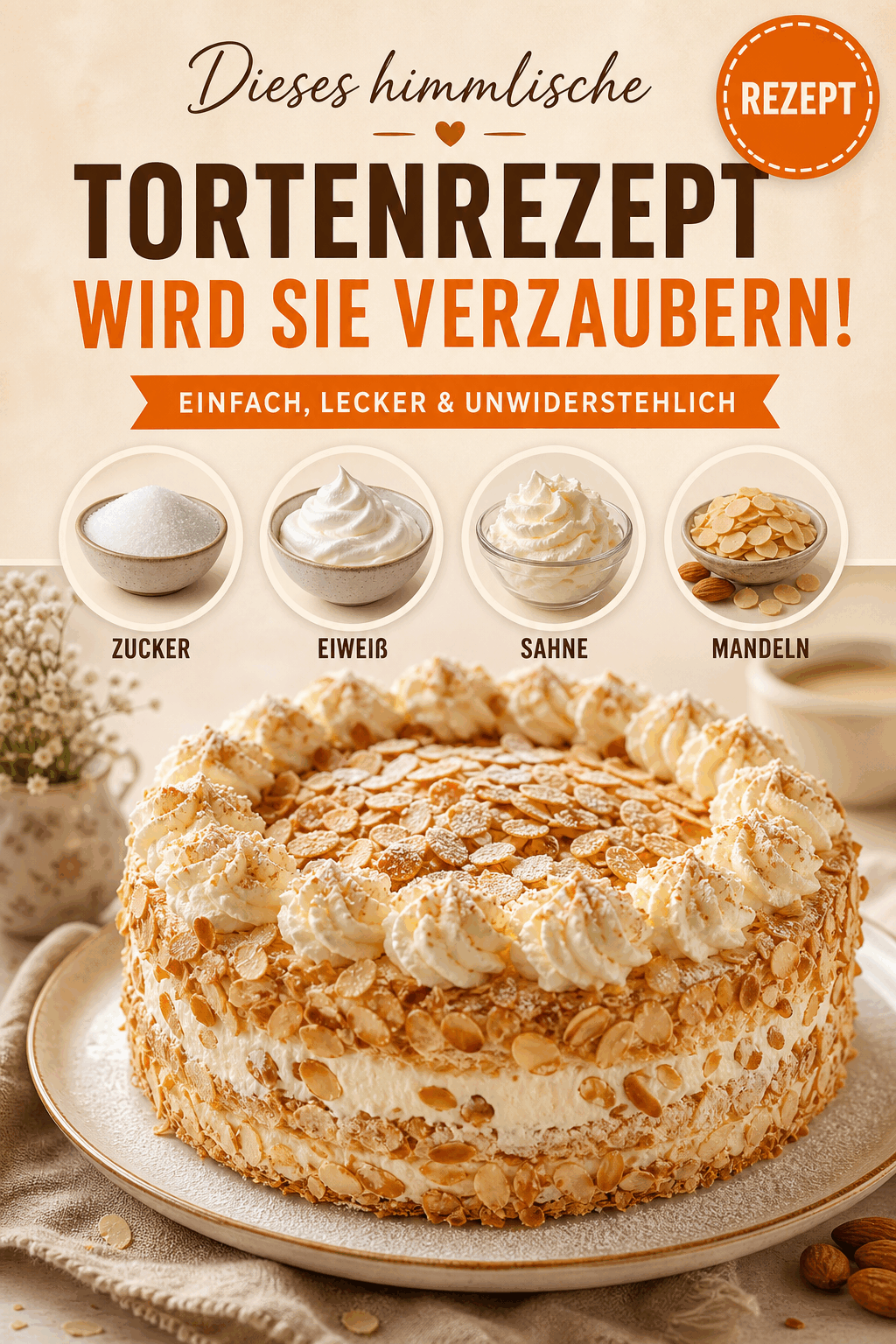 Dieses himmlische Tortenrezept wird Sie verzaubern!