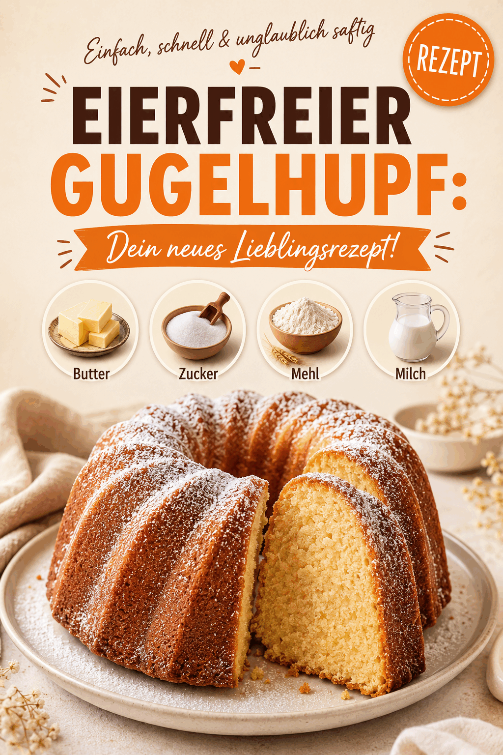Eierfreier Gugelhupf: Dein neues Lieblingsrezept!