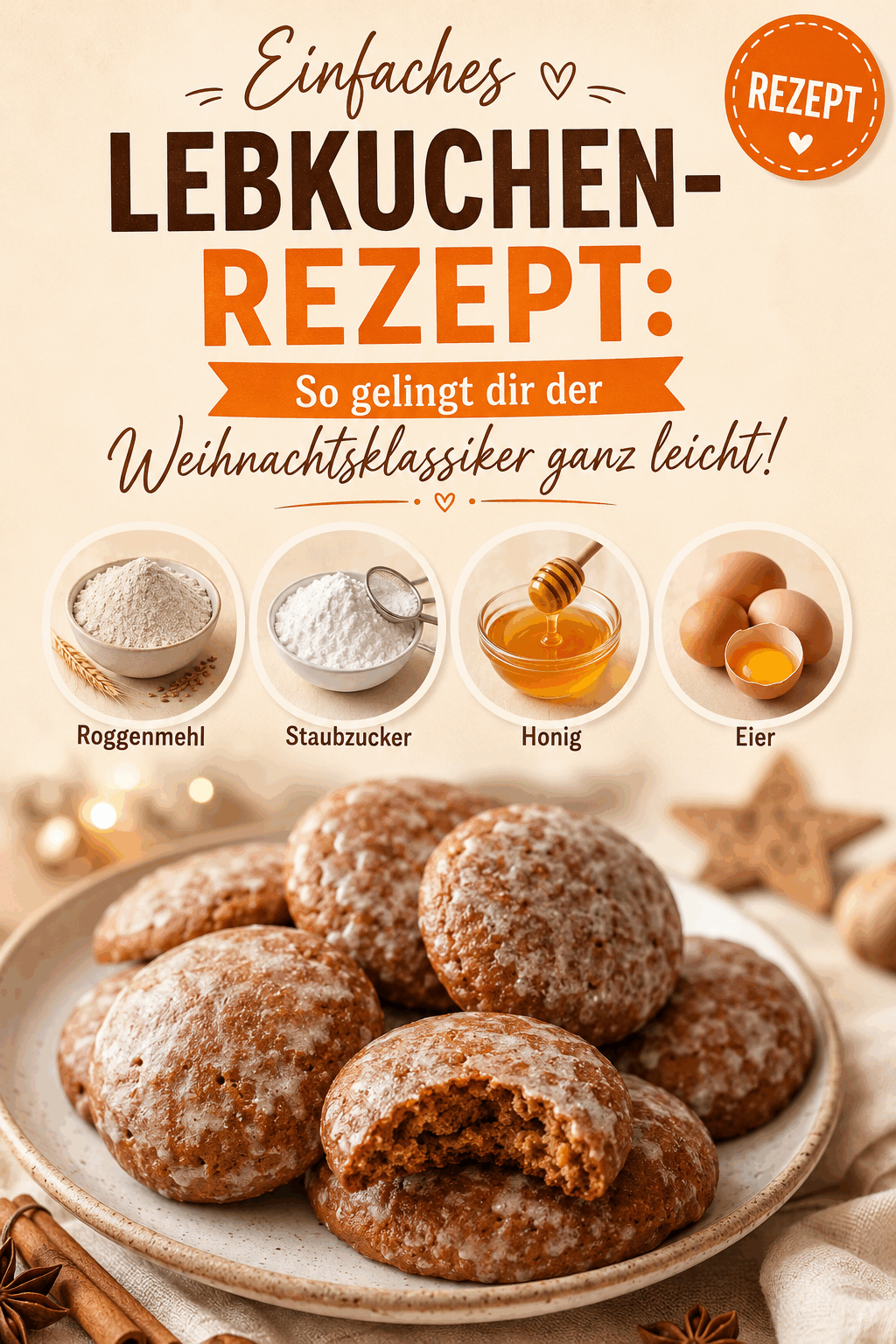 Einfaches Lebkuchen-Rezept: So gelingt dir der Weihnachtsklassiker ganz leicht!