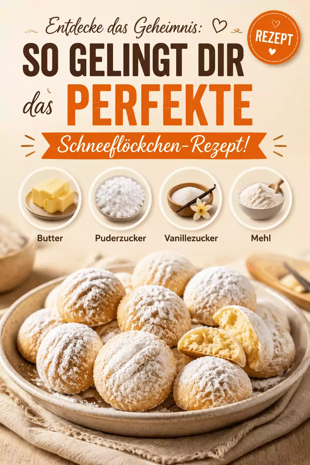 Entdecke das Geheimnis: So gelingt dir das perfekte Schneeflöckchen-Rezept!