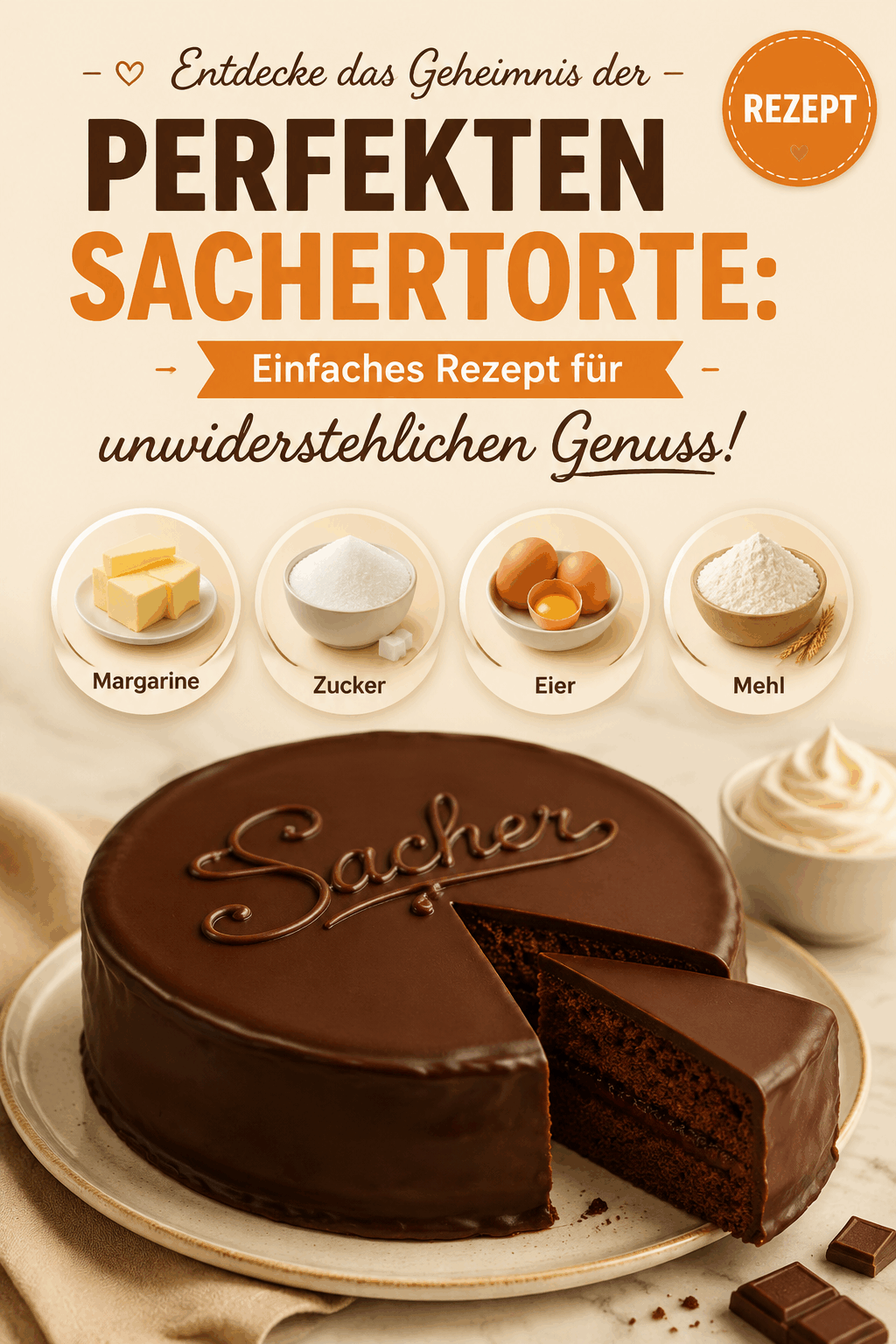 Entdecke das Geheimnis der perfekten Sachertorte: Einfaches Rezept für unwiderstehlichen Genuss!