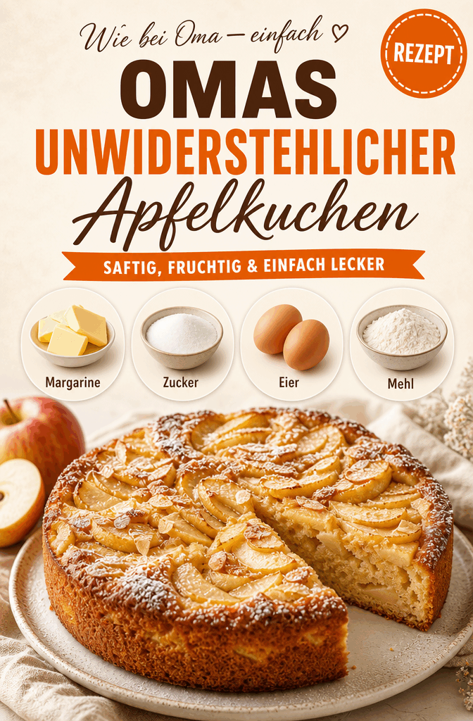 Entdecke das geheime Rezept für Omas unwiderstehlichen Apfelkuchen!