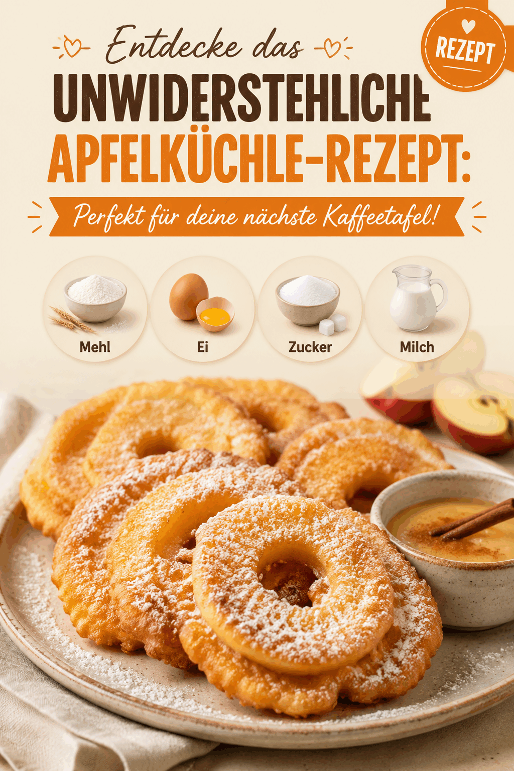 Entdecke das unwiderstehliche Apfelküchle-Rezept: Perfekt für deine nächste Kaffeetafel!