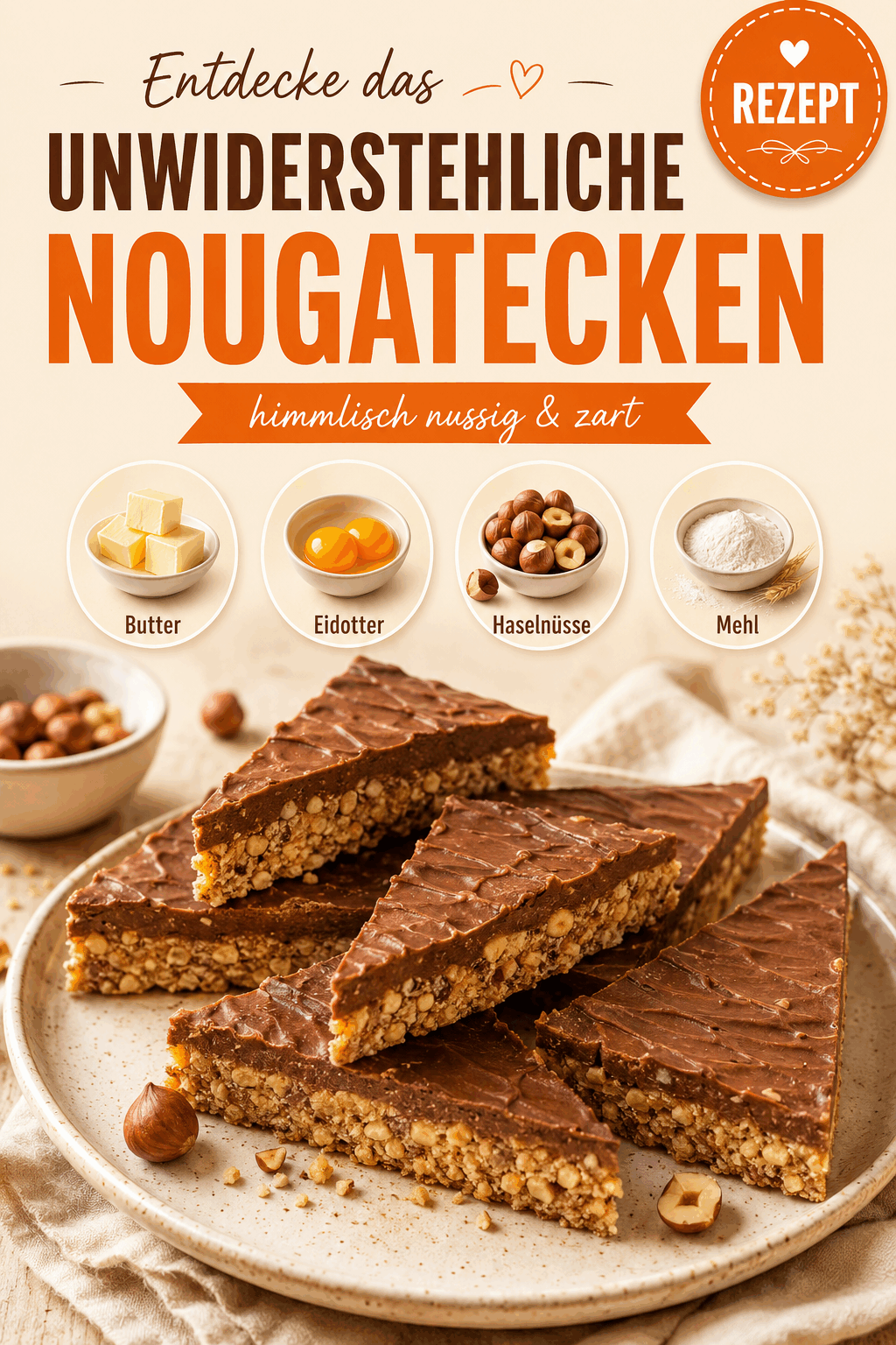Entdecke das unwiderstehliche Nougatecken Rezept!