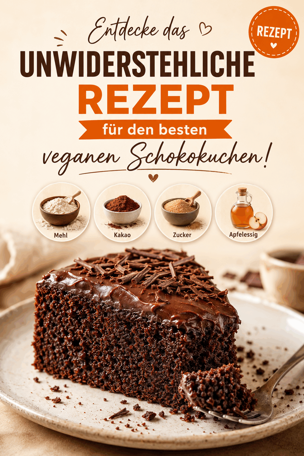 Entdecke das unwiderstehliche Rezept für den besten veganen Schokokuchen!