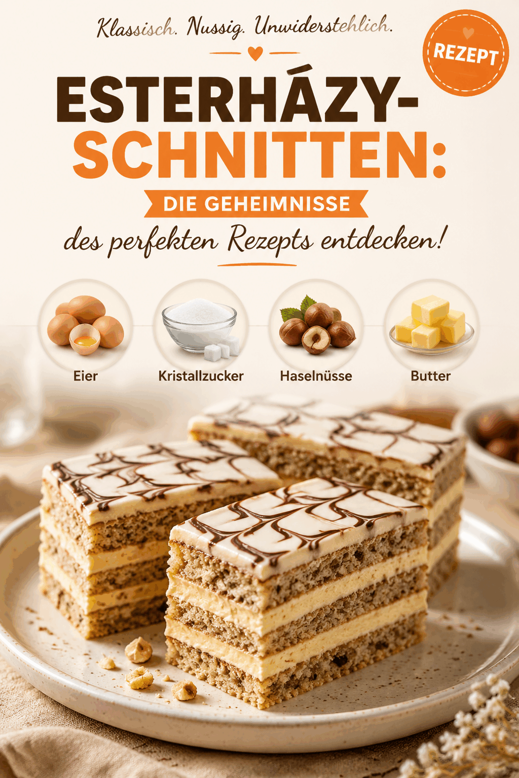 Esterházy-Schnitten: Die Geheimnisse des perfekten Rezepts entdecken!